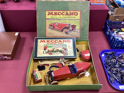 Lot 913 - A 1930s Meccano No 2 Constructor Car, in red,...