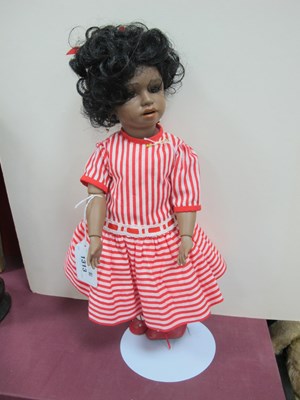 Lot 1313 - A Modern Reissue Open Mouthed Bisque Doll,...