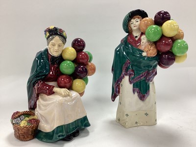 Lot 1226 - Two Royal Doulton Figurines, The Old Balloon...