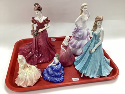 Lot 1197 - Coalport lady figurines comprising Jenny,...