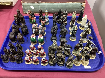 Lot 1332 - Alice In Wonderland Chess Set, together with...