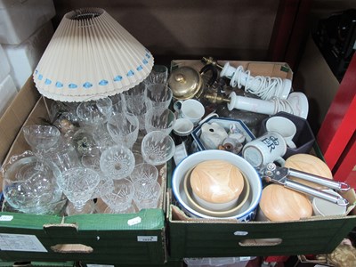 Lot 1024 - Cut and Other Glassware, kitchenware. planters...