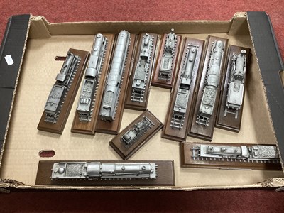 Lot 548 - Eleven Die Cast static model steam locomotives...