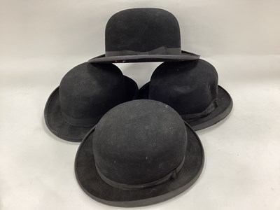 Lot 1378 - A collection of Bowler hats by Bradleys,...