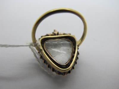 Lot 212 - A Decorative Antique Heart Shape Locket Ring,...