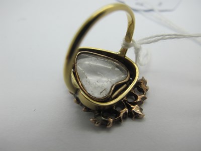 Lot 212 - A Decorative Antique Heart Shape Locket Ring,...