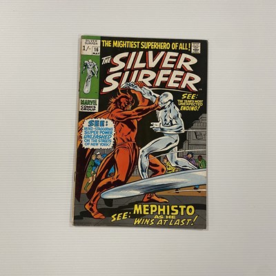 Lot 878 - Silver Surfer #16 Marvel Comic, unfolded...