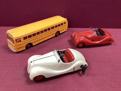 Lot 862 - Two 1930's Schuco Clockwork Cars, Examico 4001,...