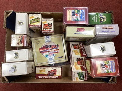 Lot 545 - Eighteen Diecast Model Buses, Trams and...