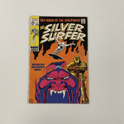 Lot 881 - Silver Surfer #6 Marvel Comic, unfolded...