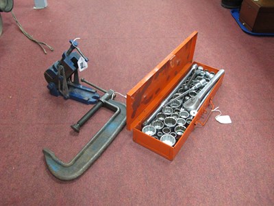 Lot 1518 - Bedford Socket Set, Armstrong No 4 G clamp...