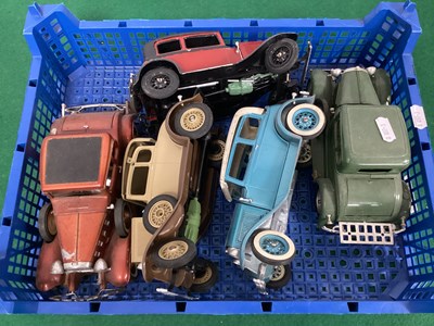 Lot 609 - Five Hubley (USA) Metal Kit Built Outline...