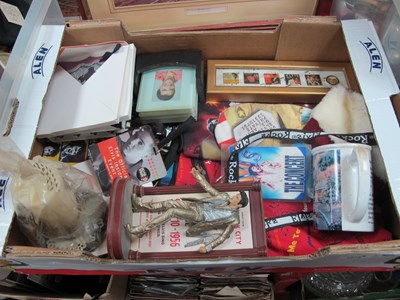 Lot 1013 - Elvis Presley Memorabilia, candle, mug,...