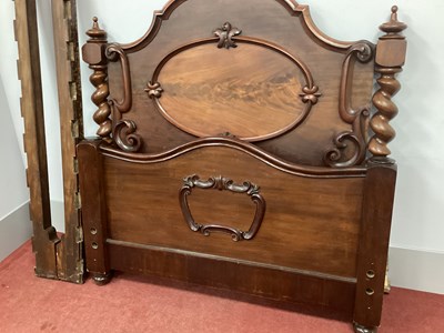 Lot 1475 - A XIX Century Mahogany Bed, the headboard with...