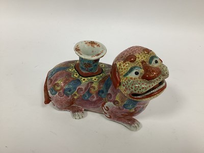 Lot 1138 - An Early XX Century Japanese Pottery Candle...