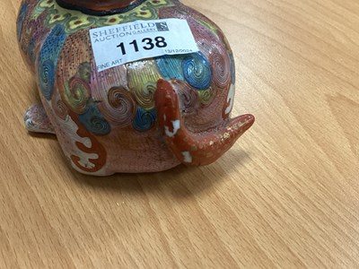 Lot 1138 - An Early XX Century Japanese Pottery Candle...