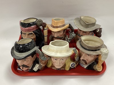 Lot 1243 - Six Royal Doulton "The Wild West Collection"...