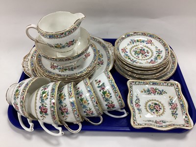 Lot 1212 - Foley China 'Ming Rose' Teaware, twenty-one...