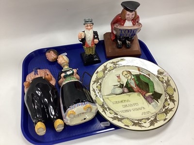 Lot 1178 - A Pair of Vintage Dutch Pottery 'Bols' Figures,...