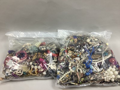 Lot 351 - A Mixed Lot of Assorted Costume Jewellery:-...