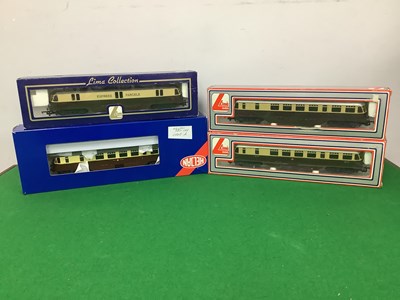 Lot 739 - Four OO Gauge/4mm Boxed GWR Diesel Railcars,...