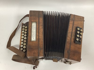 Lot 1405 - A Pancotti Vickers Italian Rosewood Concertina,...