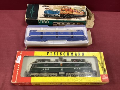 Lot 783 - Two HO Gauge Continental Outline Locomotives,...