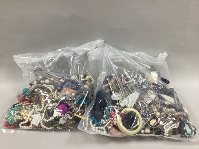 Lot 345 - A Mixed Lot of Assorted Costume Jewellery:-...