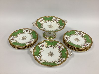 Lot 1058 - A Coalport Porcelain Dessert Service,...