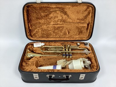 Lot 1393 - A Lafleur Trumpet, imported by Boosey and...