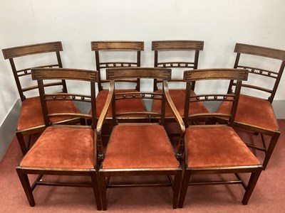 Lot 1514 - A Set of Seven Regency Dining Chairs, (one...