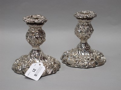 Lot 21 - A Pair of Antique Hallmarked Silver Dwarf...