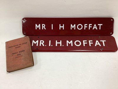 Lot 1325 - Pair of Enamel Signs, with The Name 'Mr I H...