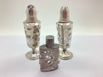 Lot 37 - Jose Marmolejo; Mexican Silver Floral Encased...