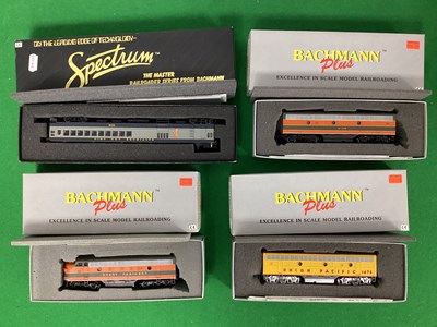 Lot 731 - Four Bachmann HO Gauge U.S.A Outline...