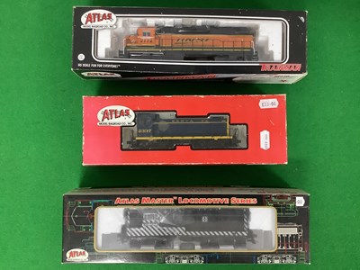 Lot 748 - Three Atlas HO Gauge Boxed Diesel Locomotives,...