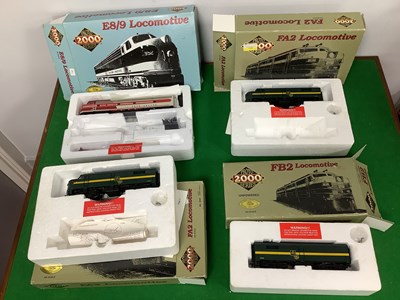 Lot 745 - Four HO Gauge Proto 2000 Boxed U.S.A Outline...