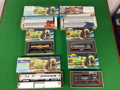 Lot 802 - Six HO Gauge U.S.A Outline Diesel Locomotives,...