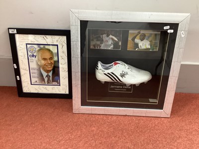 Lot 453 - Jermain Defoe Montage Featuring Signed Adidas...