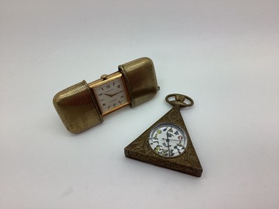 Lot 424 - A Triangular Masonic Pocketwatch, the movement...