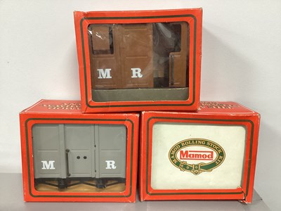 Lot 480 - Three Mamod Steam Railway Company Wagons, all...