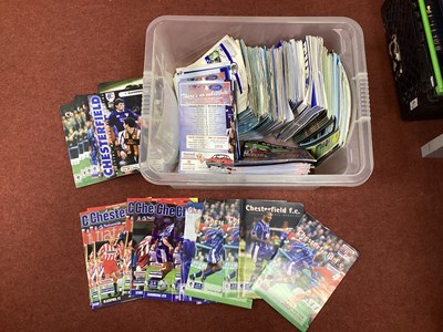 Lot 482 - Chesterfield Programmes 1967-2000, including...