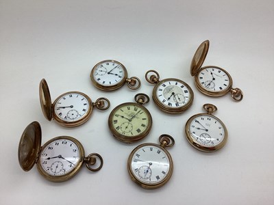 Lot 323 - Assorted Gold Plated Cased Pocketwatches,...