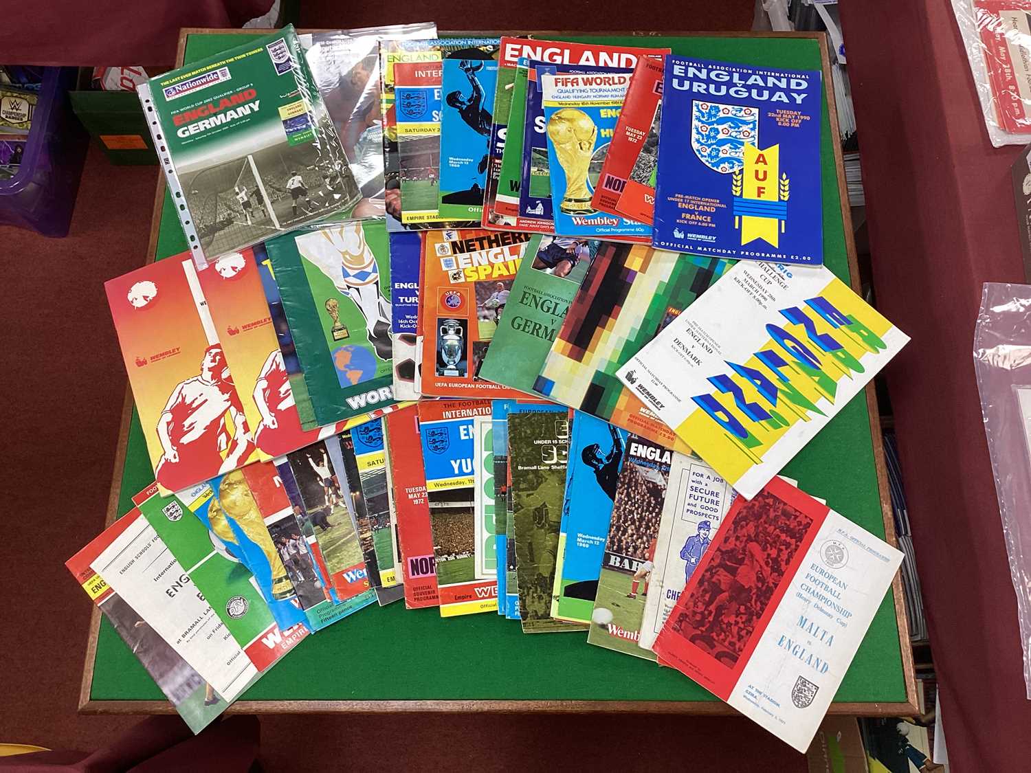 Lot 790 - England Programmes 1971 Away at Malta. 2001