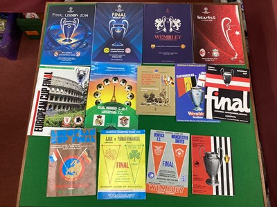 Lot 788 - European Cup Final Programmes, 1968, 71, 76,...