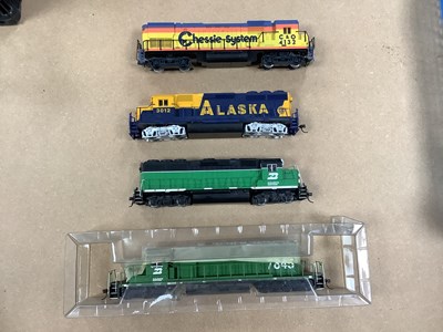 Lot 539 - Four HO Gauge American Outline Diesel...