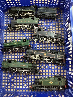 Lot 555 - Seven OO Gauge Steam Locomotives by Hornby,...