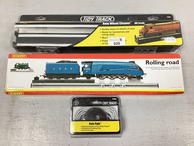 Lot 529 - A Hornby OO Gauge Rolling Road, woodland...