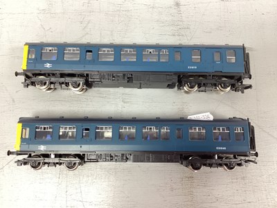 Lot 534 - A Hornby OO Gauge Two Car DMU in Blue, running...