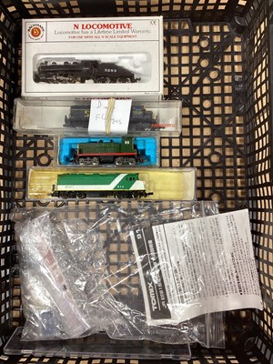 Lot 563 - Five N Gauge Locomotives mostly American...